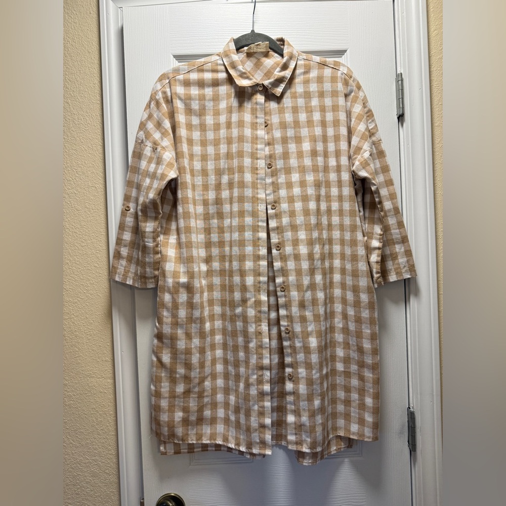 Before You Tan Gingham Tunic